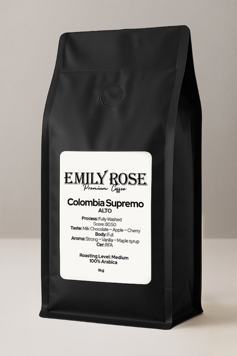 Emily Rose פולי קפה קפה קלוי טרי קולומביה ALTO סופרימו 100% ערביקה